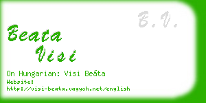 beata visi business card